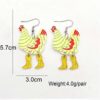 O1CN01p6niqI26rWUZU9Zqg_2209785017715-0-cib Wholesale Funny High Heels Polka Dot Rooster Acrylic Earrings