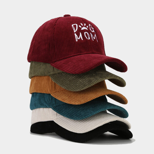 O1CN01p88zyZ2AbGxYp7u2a_2496528221-0-cib Wholesale DOG MOM Embroidered Corduroy Baseball Caps