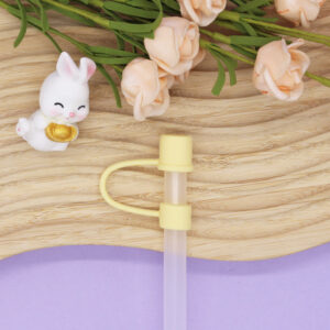 Light yellow -10mm / 10mm straw cap [without straw]]