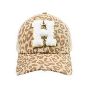 Single loophole yellow leopard print-H