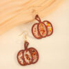 Wholesale Halloween Simple Fashion Personalized Novel Splicing Pumpkin Acrylic Earrings