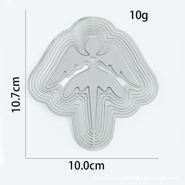 Wholesale 3D Angel Fairy Stainless Steel Rotating Wind Chime