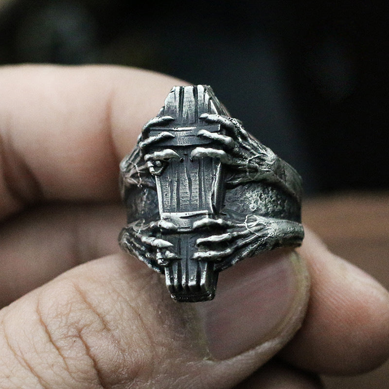 Wholesale Alloy Coin Ghost Claw Vampire Ring