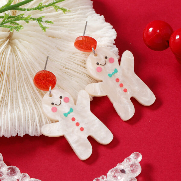 Wholesale Christmas Snowman Elk Acrylic Earrings