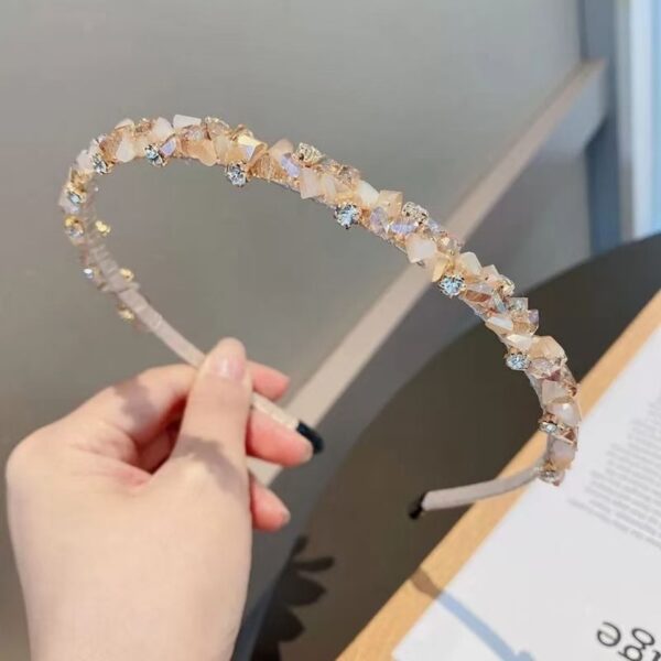 Wholesale Crushed Stone Diamond Crystal Hair Bands