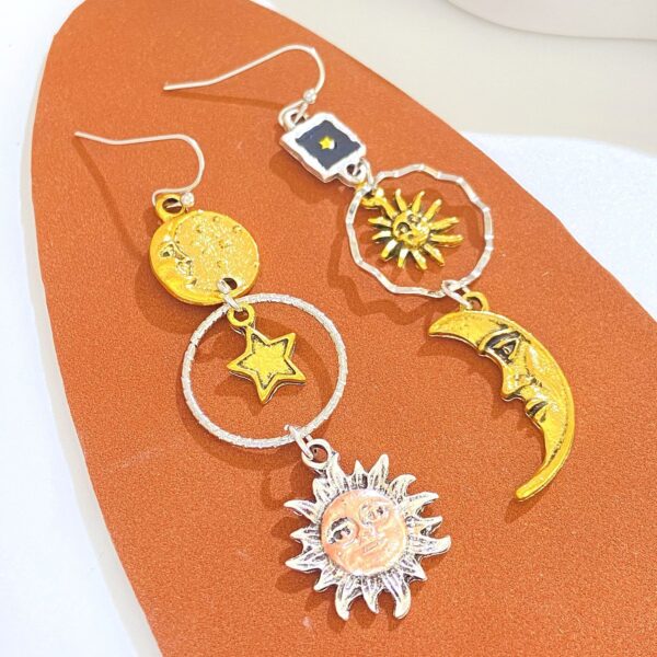 Wholesale Bohemian Star and Moon Earrings