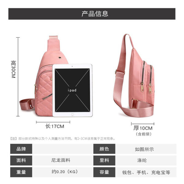 Wholesale Oxford Cloth Crossbody Bag Sports Chest Bag