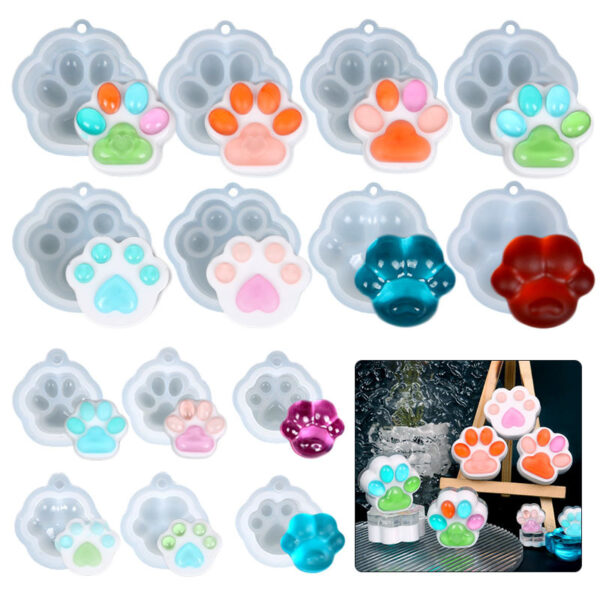 Wholesale  DIY Mini Dog Paw Silicone Mold