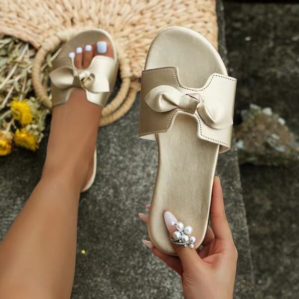 Wholesale Bow Flat Women's Sandals