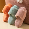 Wholesale Open Toe Plush Cotton Slippers