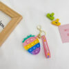 Wholesale Strawberry Pineapple Silicone Keychains