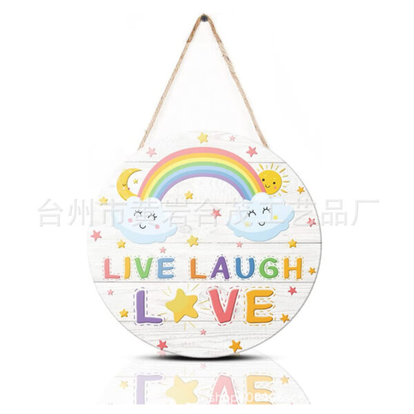 Wholesale Wooden Rainbow Circular Wall Listing