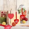 Wholesale Valentine's Day decoration wooden bead string heart-shaped wall decoration