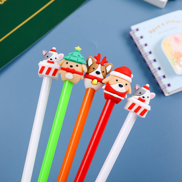 Wholesale Plastic Animal Shape Christmas Gel Pen