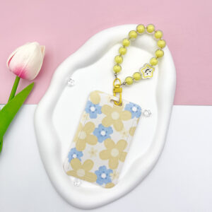 Five-leaf flower-yellow and blue + five-pointed star Smiley face bracelet (yellow)