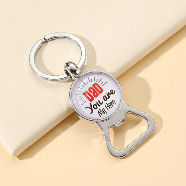 O1CN01pO6R9i1jN4twMPhin_2213351114535-0-cib Wholesale Father's Day Gift Uper Papa Bottle Opener Alloy Creative Keychain