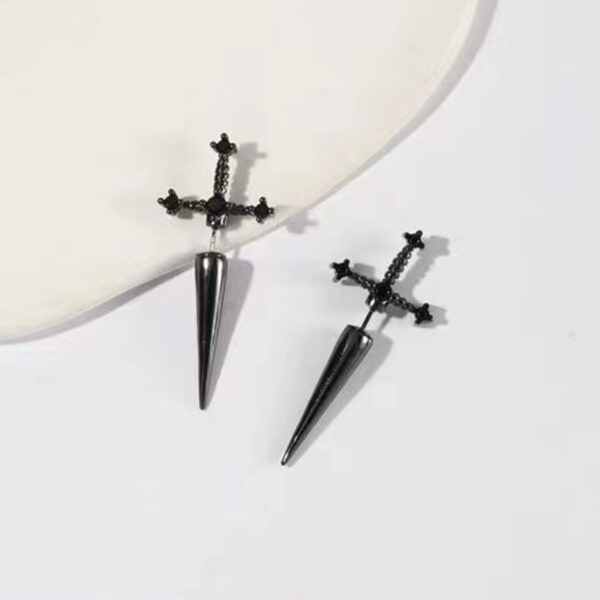 Wholesale New Gothic Sword Ladies Alloy Stud Earrings