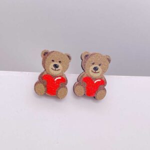 JE1199L / Wooden ear studs