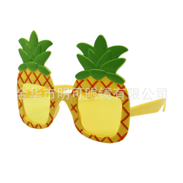 Wholesale Party Glasses Festival Party Pineapple Shaped Resin Sunglasses