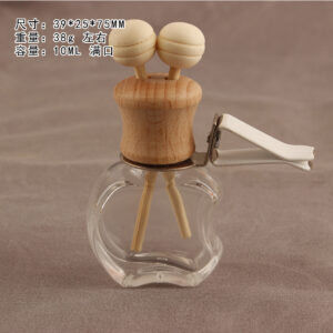 High waist air outlet-double hole; Apple 10ML; Glass wood