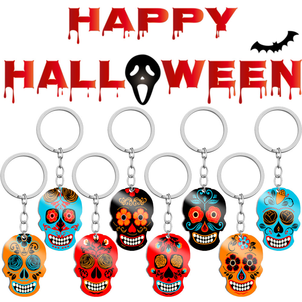 Wholesale Stainless Steel Skull Keychain