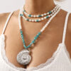 O1CN01pUtz3P1X6neC8NIm8_1768642875-0-cib-2 Wholesale Bohemian Multi-layered Large Heart Beaded Turquoise Necklace