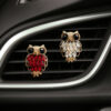Wholesale Metal Rhinestone Owl Car Aroma Decoration Clip