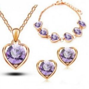 399-three-piece set (Gold + light purple)