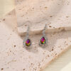 Wholesale Colorful Zirconia Personalized Colorful Rhinestone Tassel Long Earrings