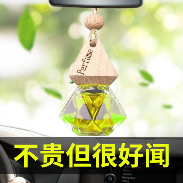 Wholesale Car Triangular Wooden Cover Perfume Rearview Mirror Aromatherapy Essential Oil Hanger