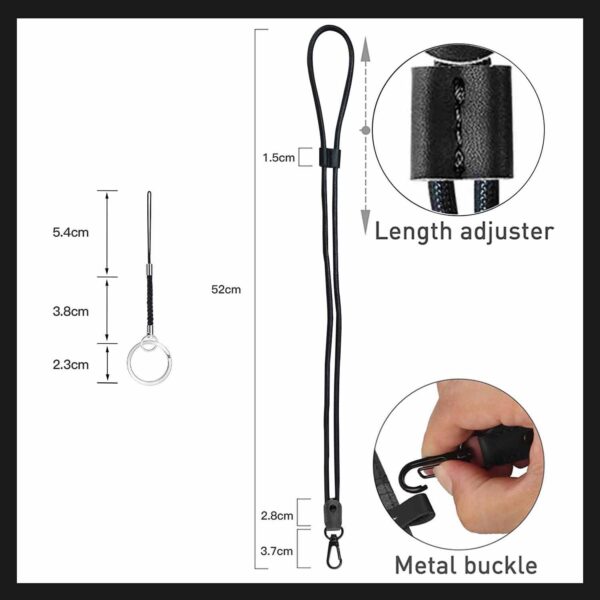 O1CN01pZyDWf1DSyObha1uK_971130216-0-cib Wholesale Hand-woven Classic Black Brown PU Leather Lanyard Adjustable Black PU Leather Certificate Lanyard Key Chain