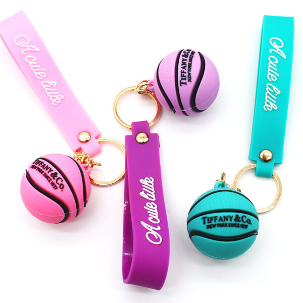 O1CN01paZRmM1h0WCMAqtde_2200589364215-0-cib Wholesale PVC Soft Rubber Cartoon Standing Basketball Keychain