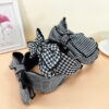 O1CN01pbIJNM1Jy0ogBPXfG_2206716431096-0-cib Wholesale Wide Edge Houndstooth Large Bow Fabric Headband