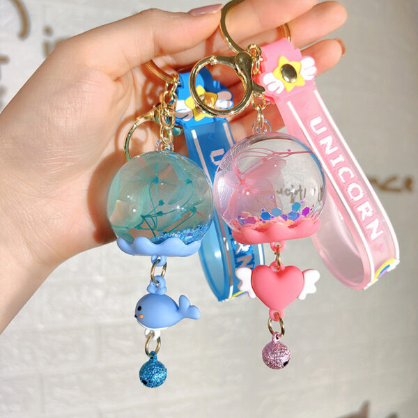 O1CN01pbv2W21k48HSoyz3T_2211846614629-0-cib Wholesale Creative Oiled Butterfly Wind Chime Keychain