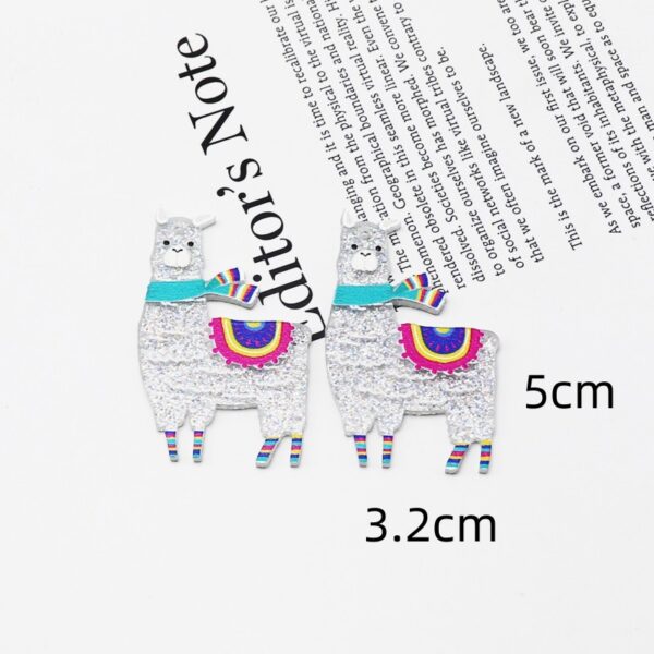 O1CN01pcxZn12FMgSylcfGN_2209539088866-0-cib Wholesale Creative Glitter Cute Alpaca Accessories FlatBack