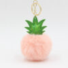 Wholesale Polyester Pineapple Fur Ball Keychain