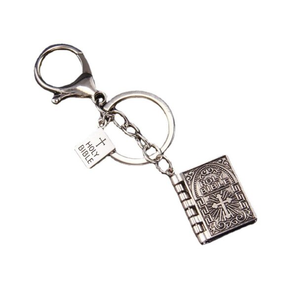 O1CN01peBZ3l1Bs2qVp7dYD_0-0-cib Wholesale Alloy Turnable Book Cross Keychain
