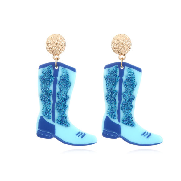 O1CN01peXYZm2JjMPPf5R4o_3025409457-0-cib Wholesale Colored Acrylic Cowboy Boots Earrings