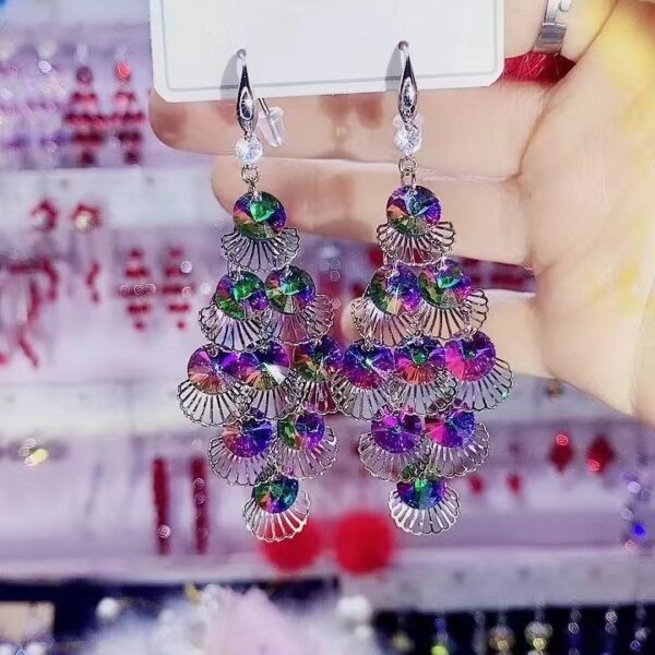 O1CN01pfStrq2EpFVlieSAS_2865688793-0-cib Wholesale Crystal Vintage Tassel Long Earrings