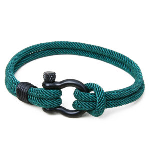 Dark green + stainless steel buckle