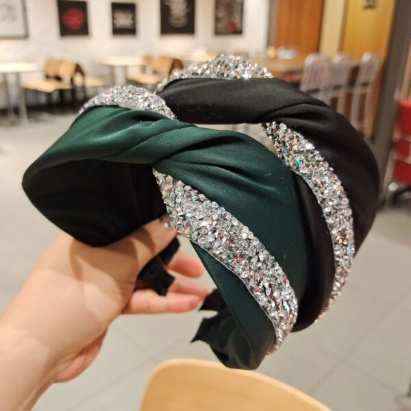 O1CN01pitxT424Cdi5CvEdV_6000000007355-0-cib Wholesale Simple Diamond Strip Wrapped Solid Color Fabric Wide Edge Hair Hoop