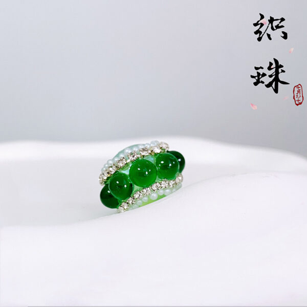 Wholesale Acrylic Cat's Eye Stone Round Bead Diamond Beads