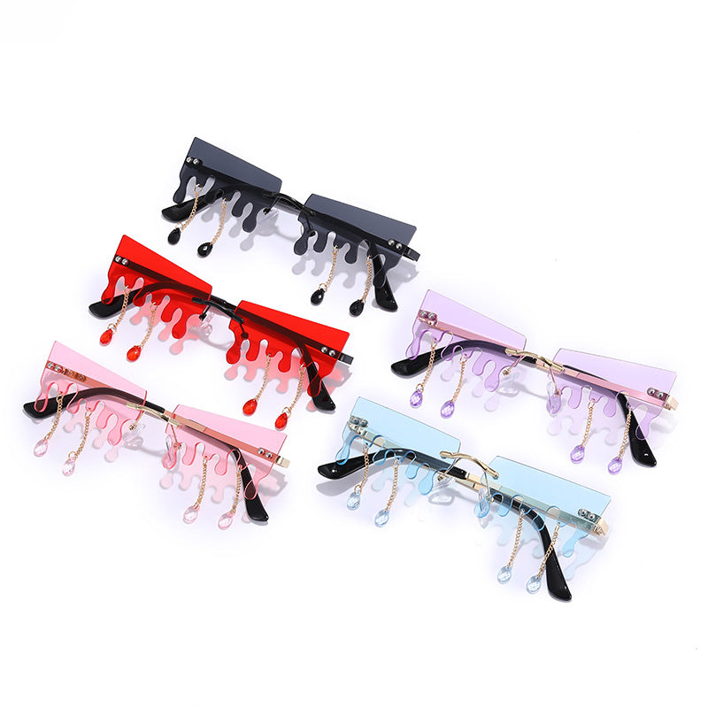 Wholesale Hip Hop Ocean Color Tearop Sunglasses