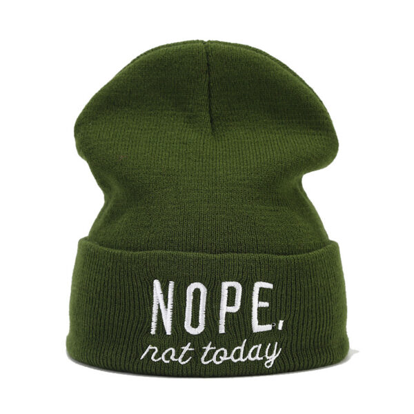 Wholesale Autumn and Winter Letter Embroidery Knitted Beanie