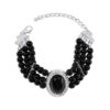 Wholesale Imitation Pearl Rhinestone Resin String Beads Bracelet