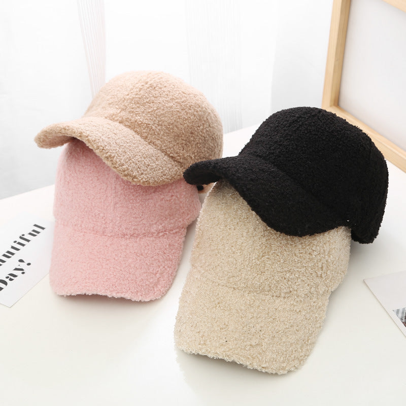 Wholesale Solid Color Smooth Board Cashmere Baseball Cap