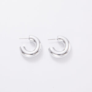 Small C- shaped-silver plating