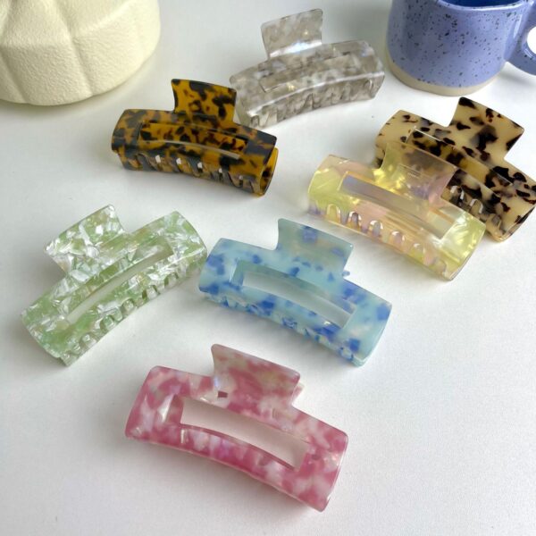 Wholesale Vintage Acetate Leopard Print Large Gripper Clip