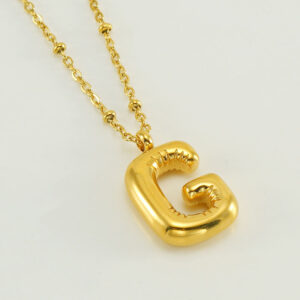 Gold letter G (with chain)