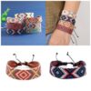 Wholesale Bohemian Vintage Argyle Cotton Bracelet